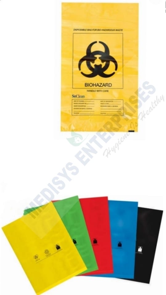 WASTE COLLECTION BAGS   (RED,YELLOW,BLUE, GREEN & BLACK)